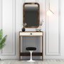 Hanah Home Lizbon Mirror Mesa de Maquillaje Nogal y Crema